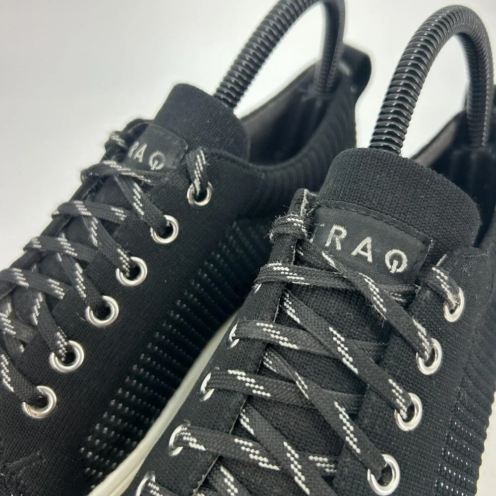 TRAQ By Alegria Shoes Womens Size 6.5 EU 37 Black Slip Resistant Walking Sneaker